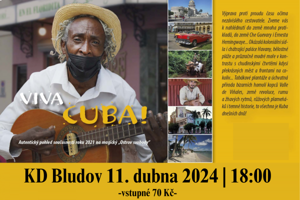 Viva Cuba! Cestopisná beseda se Sašou Ryvolovou