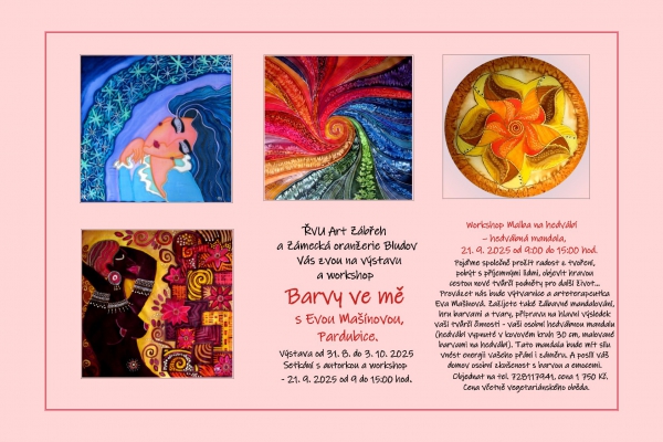 Workshop malba na hedvábí - hedvábná mandala