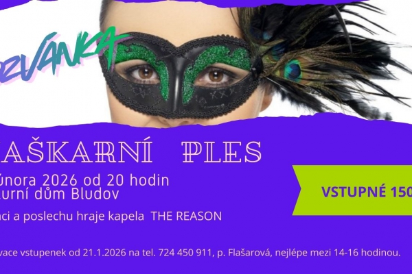 Maškarní ples pro dospělé
