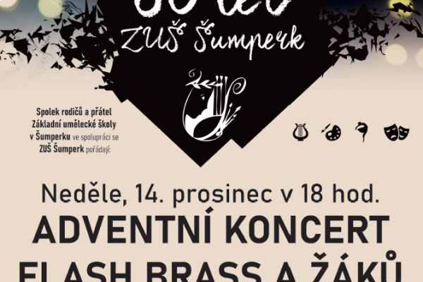 Adventní koncert - Flash Brass a žáci ZUŠ Šumperk