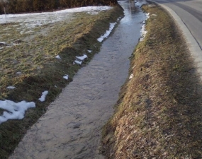 2012-02-29 - Tání sněhu v Bludově