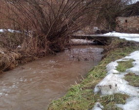 2012-02-29 - Tání sněhu v Bludově