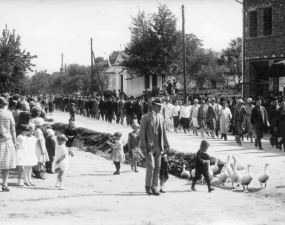 Slavnostní průvod Sokolů, r. 1930