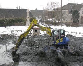 2013-02-11 - Zahájení čištění rybníku