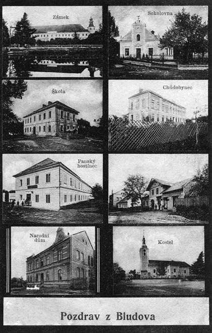 Bludovská pohlednice z roku 1906.