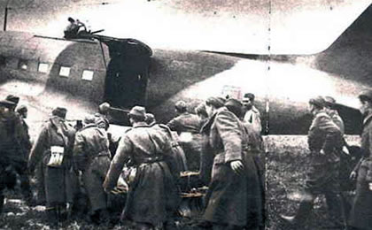 Poland, Kroscienko Airport, September- October 1944. Movement of the 2nd Czechoslovak Paradesant Brigade to Slovakia