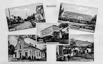 Pohlednice z Bludova z roku 1919.