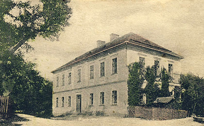 Bludovská škola na počátku 20. století.